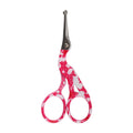 Red, rounded tip scissors