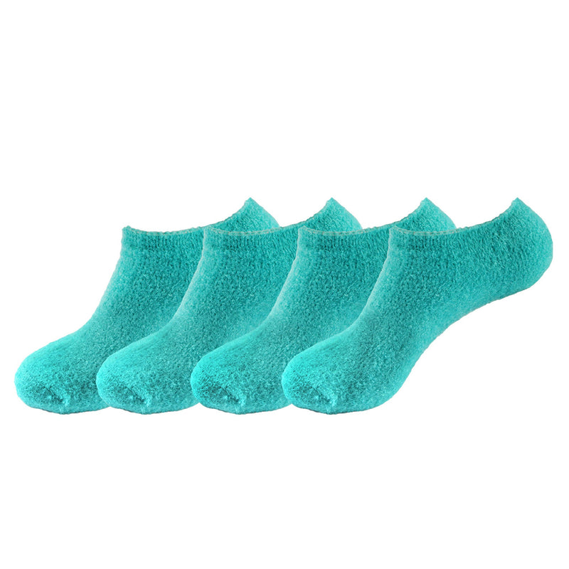 Women's Super Aloe Infused Fuzzy Nylon Socks, 3 Pairs Singles