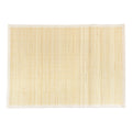 bamboo slat placemats with fabric border natural with white border