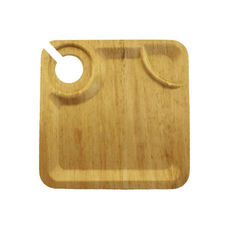 Premium Bamboo Leaf Square Plates - Various Sizes