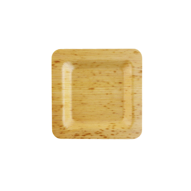 Premium Bamboo Leaf Square Plates - Various Sizes