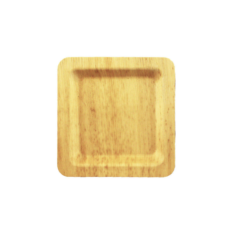 Premium Bamboo Leaf Square Plates - Various Sizes