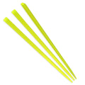 3.5" lime green prism plastic skewer picks on white