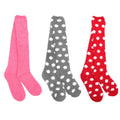 Women's Fuzzy Knee High Socks - Solid/Striped/Polka Dot