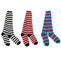 Women's Fuzzy Knee High Socks - Solid/Striped/Polka Dot