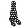 Women's Fuzzy Knee High Socks - Solid/Striped/Polka Dot