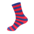 Striped Team Spirit Fuzzy Socks