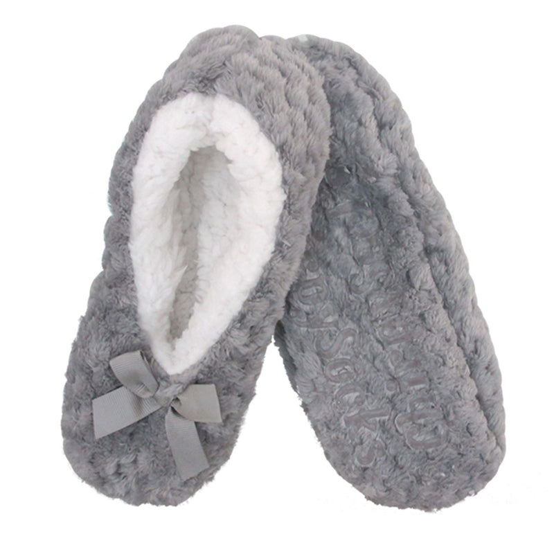 Adult Super Soft Warm Cozy Fuzzy Soft Touch Slippers Non-Slip Lined Socks, 1 Pair