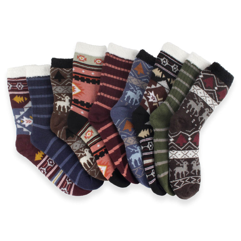 Men's double layer thermal cabin socks assortment group