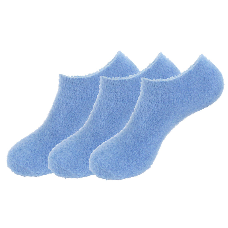 Women's Super Aloe Infused Fuzzy Nylon Socks, 3 Pairs Singles