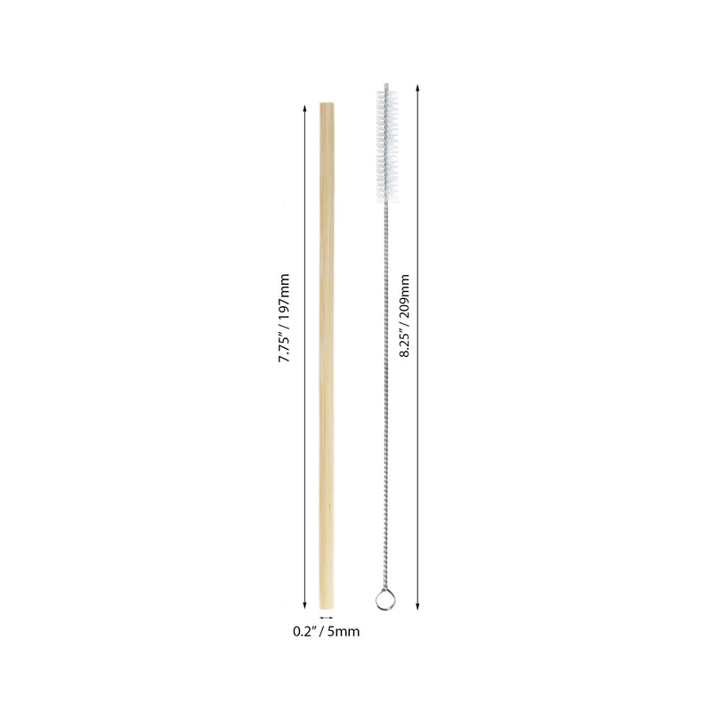 bamboo straw thin straw sizing image