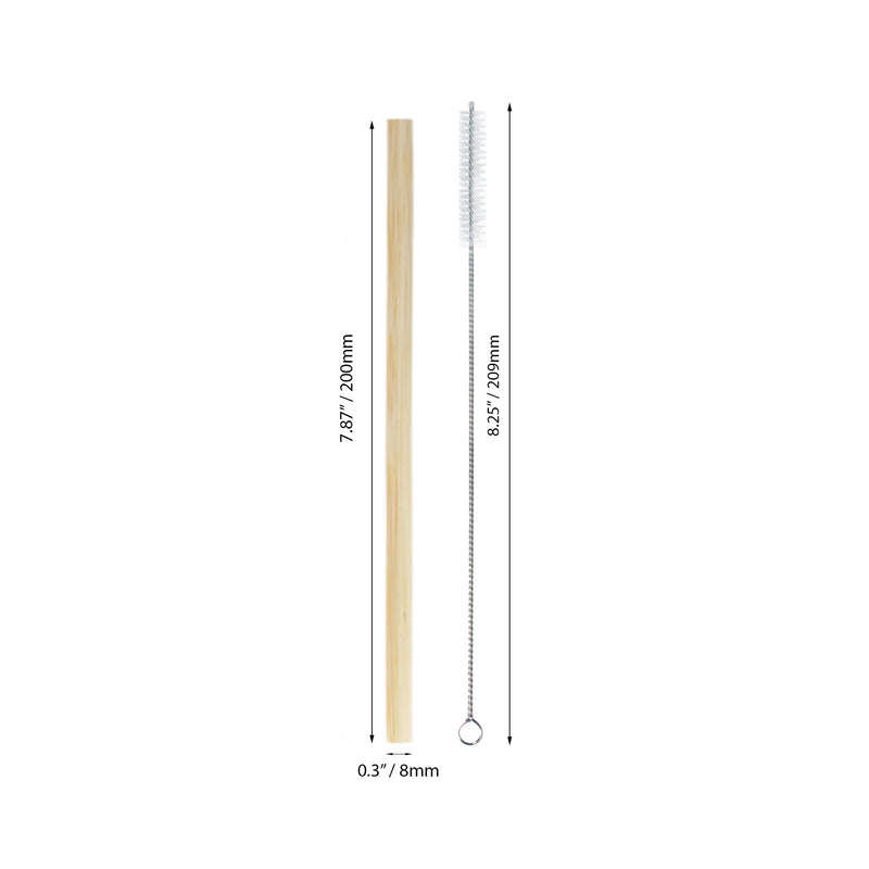 bamboo straw thick straw sizing image