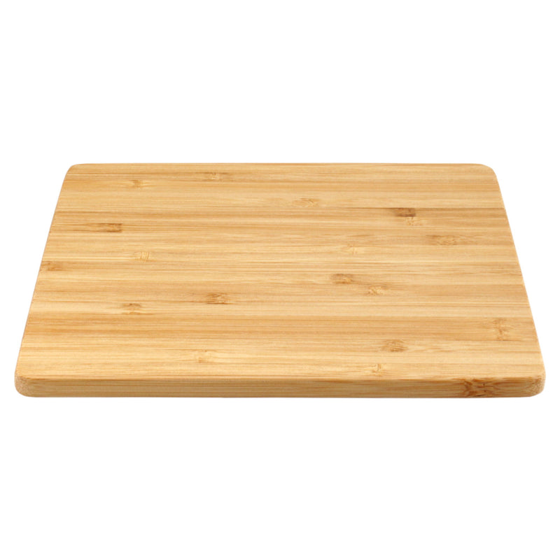 thin bamboo cutting board side view flat